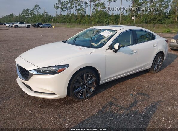 JM1GL1VM2M1613907 2021 MAZDA 6 White Front left