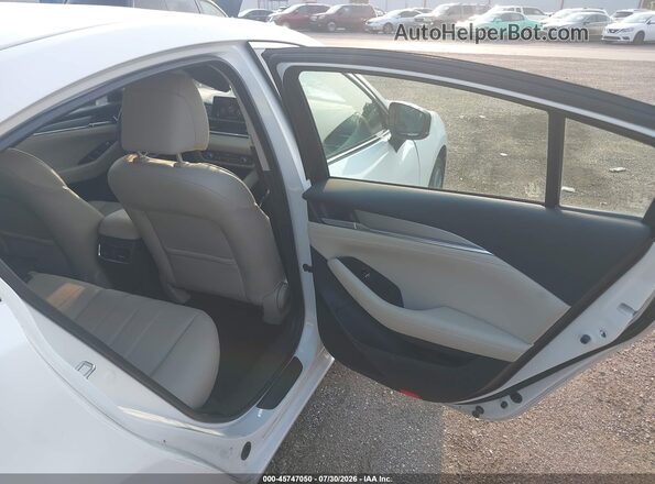 JM1GL1VM2M1613907 2021 MAZDA 6 White VIN sticker view