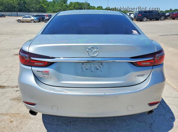 JM1GL1VM3J1314308 2018 MAZDA 6 Silver Вид ззаду