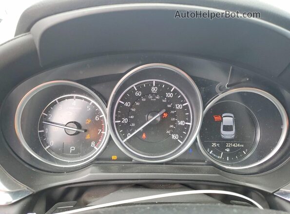JM1GL1VM3J1335109 2018 MAZDA 6 Silver Instrument cluster view