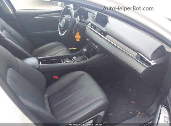 JM1GL1VM3M1603340 2021 MAZDA 6 White Widok wnętrza z przodu