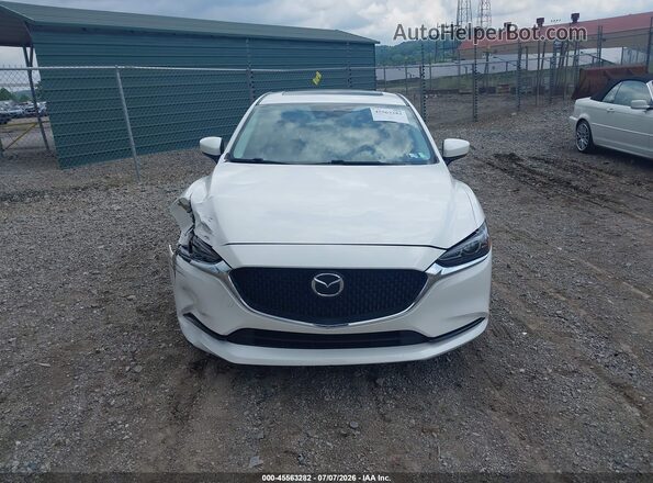 JM1GL1VM3M1603340 2021 MAZDA 6 White Widok zestawu wskaźników