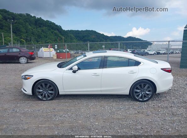 JM1GL1VM3M1603340 2021 MAZDA 6 White Widok wnętrza 360 stopni