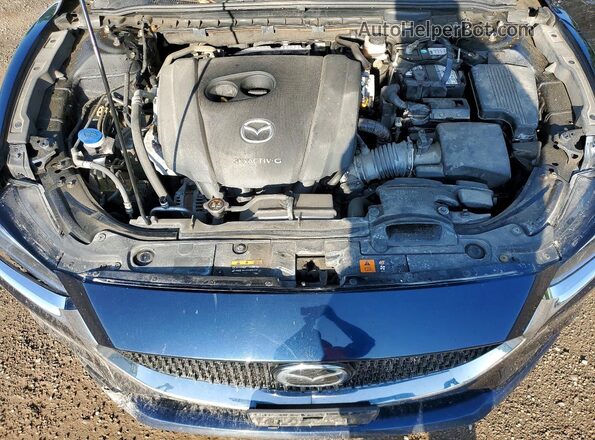 JM1GL1VM3M1609929 2021 MAZDA 6 Blue უკანა სალონის ხედი