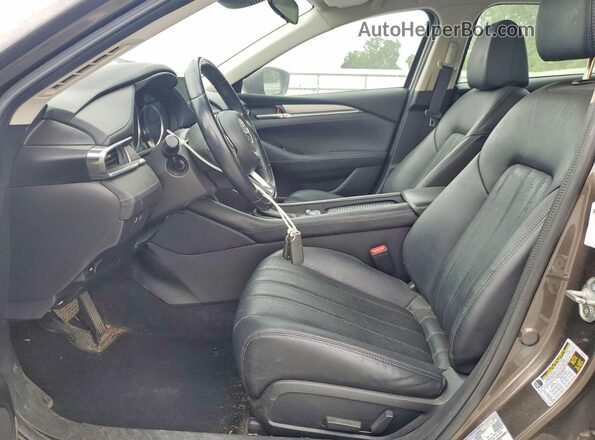 JM1GL1VM6J1307157 2018 MAZDA 6 Gray Widok wnętrza z przodu