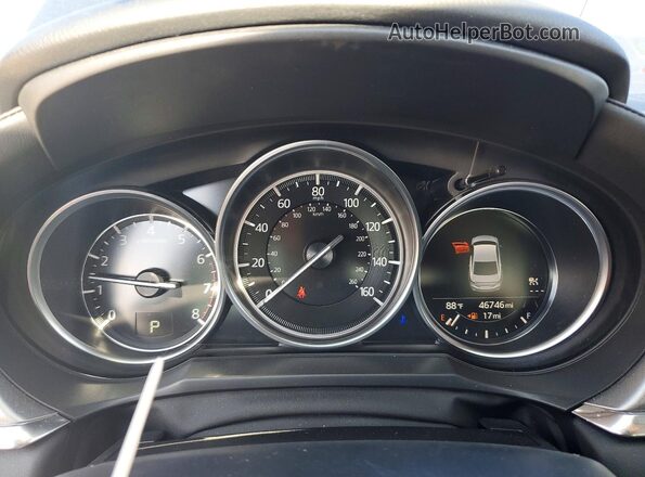 JM1GL1VM6M1608841 2021 MAZDA 6 Blue Սարքավորումների վահանակի տեսք