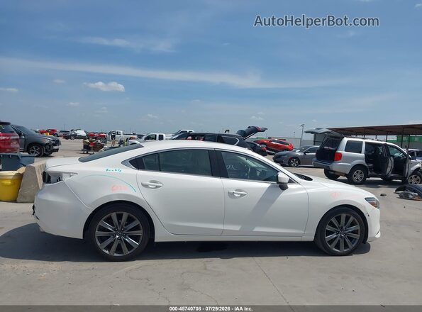 JM1GL1VM7J1304929 2018 MAZDA 6 White Widok wnętrza 360 stopni