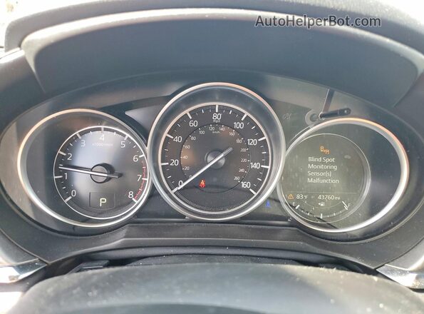 JM1GL1VM8M1604340 2021 MAZDA 6 Black Widok zestawu wskaźników