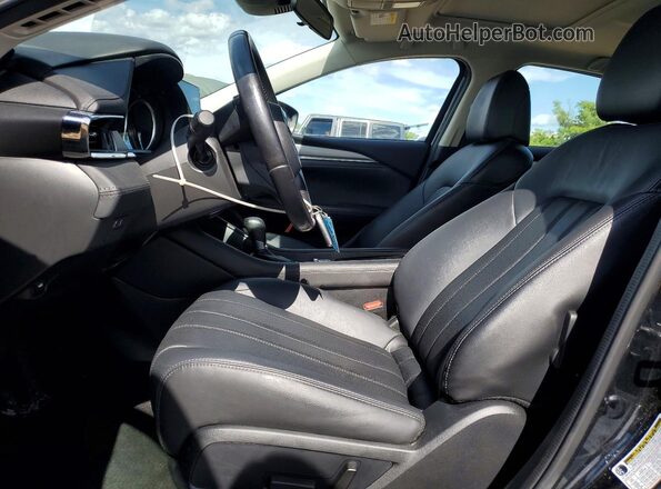 JM1GL1VM8M1604340 2021 MAZDA 6 Black Widok wnętrza z przodu