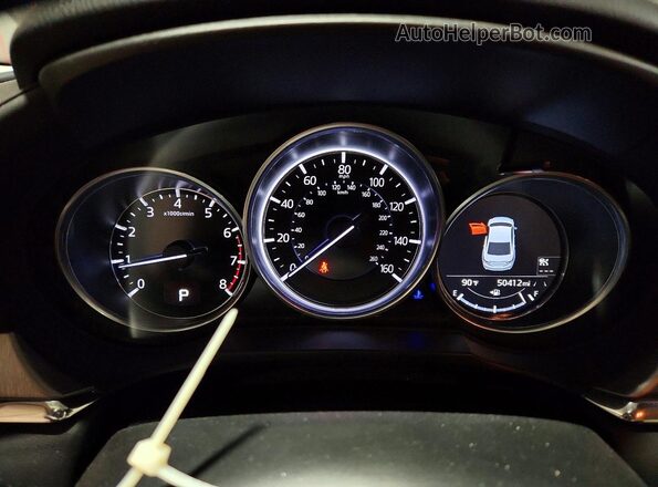 JM1GL1VM9L1518856 2020 MAZDA 6 Gray Instrument cluster view