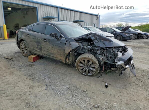JM1GL1VM9M1605450 2021 MAZDA 6 Черный Передняя правая четверть