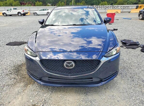 JM1GL1VMXJ1308764 2018 MAZDA 6 Blue წინა ხედი