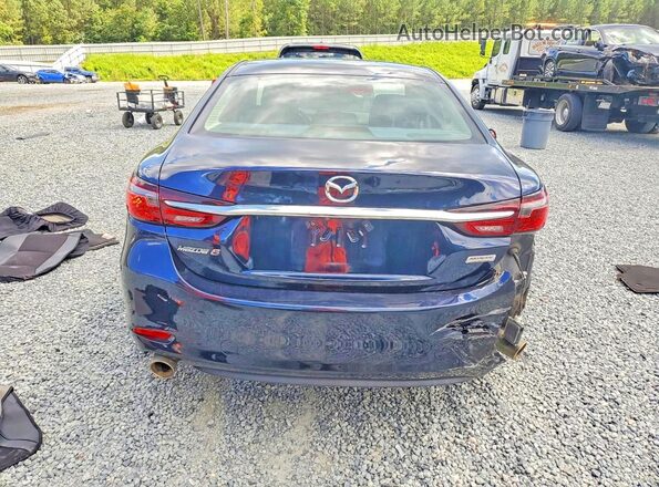 JM1GL1VMXJ1308764 2018 MAZDA 6 Blue უკანა ხედი