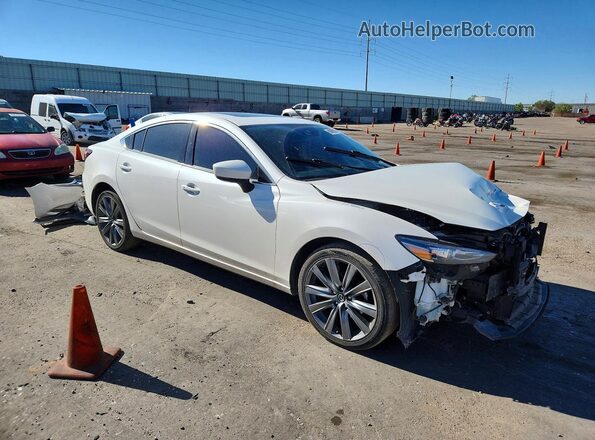 JM1GL1VMXM1602007 2021 MAZDA 6 Белый Передняя правая четверть