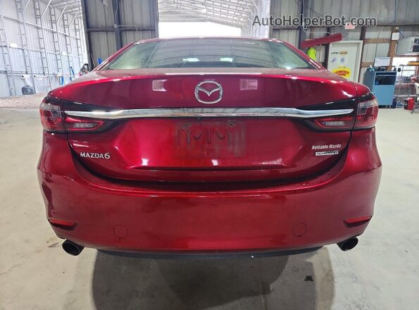 JM1GL1VMXM1615369 2021 MAZDA 6 Red Vista trasera