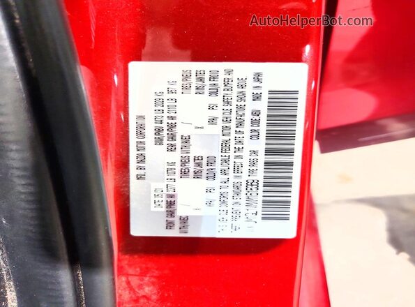 JM1GL1VMXM1615369 2021 MAZDA 6 Red Vista de la etiqueta del VIN