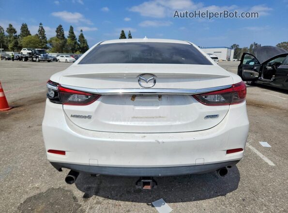 JM1GL1W52H1142306 2017 MAZDA 6 White უკანა ხედი