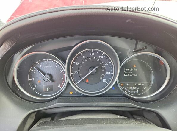 JM1GL1W56H1130241 2017 MAZDA 6 Red Vista del cuadro de instrumentos