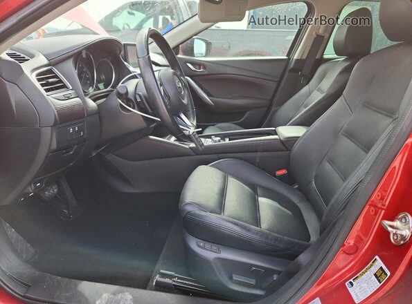 JM1GL1W56H1130241 2017 MAZDA 6 Red Vista interior delantera