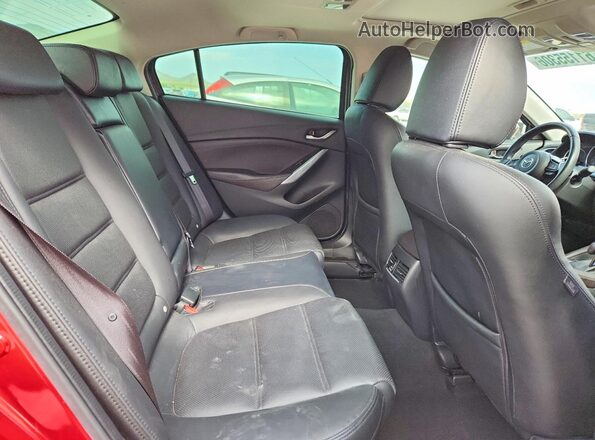 JM1GL1W56H1130241 2017 MAZDA 6 Red Vista de los asientos traseros