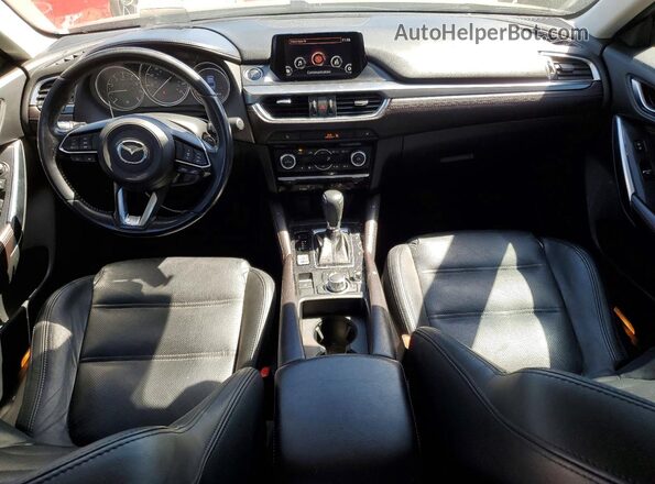 JM1GL1W58H1103087 2017 MAZDA 6 Синий Вид панели приборов