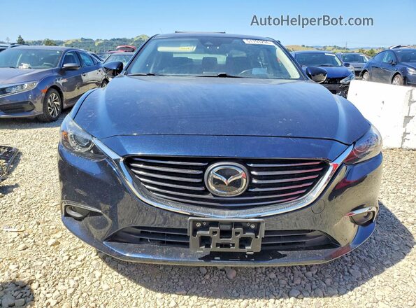 JM1GL1W58H1103087 2017 MAZDA 6 Синий Вид спереди