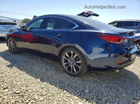 JM1GL1W58H1103087 2017 MAZDA 6 Синий Задняя левая четверть