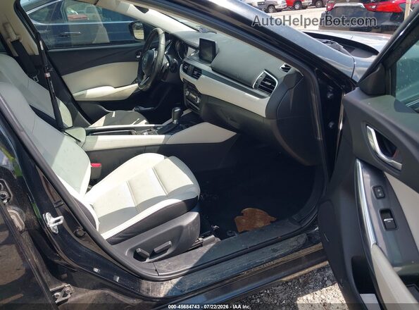 JM1GL1W58H1104546 2017 MAZDA 6 Black Вид салону спереду