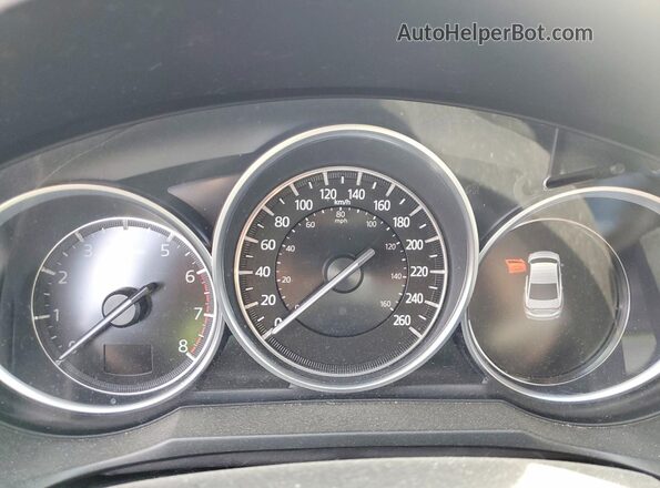 JM1GL1WY5J1309516 2018 MAZDA 6 White Instrument cluster view
