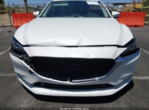 JM1GL1WY6J1334909 2018 MAZDA 6 White წინა ხედი
