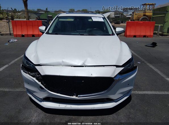 JM1GL1WY6J1334909 2018 MAZDA 6 White ხელსაწყოთა პანელის ხედი