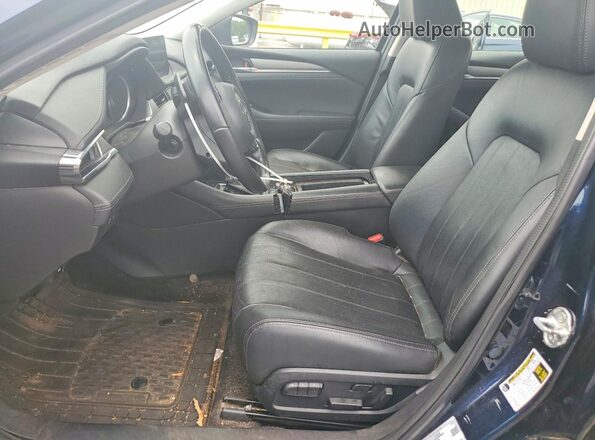 JM1GL1WY6L1517780 2020 MAZDA 6 Blue Widok wnętrza z przodu