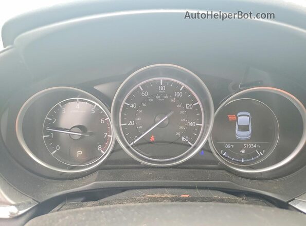 JM1GL1WY6L1517780 2020 MAZDA 6 Blue Widok zestawu wskaźników