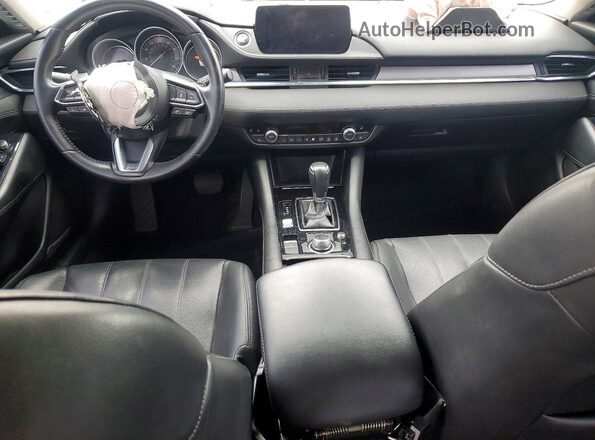 JM1GL1WY7K1501943 2019 MAZDA 6 Black წინა პანელის ხედი