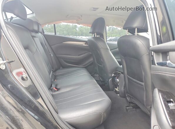 JM1GL1WY7K1501943 2019 MAZDA 6 Black უკანა სავარძლების ხედი