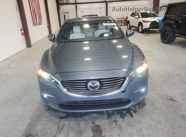 JM1GL1X51H1109229 2017 MAZDA 6 Blue Widok z przodu