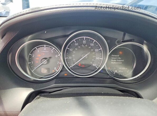 JM1GL1X52H1126671 2017 MAZDA 6 Blue Widok zestawu wskaźników