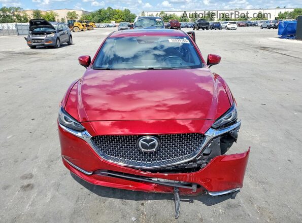 JM1GL1XY0J1328070 2018 MAZDA 6 Red Widok z przodu