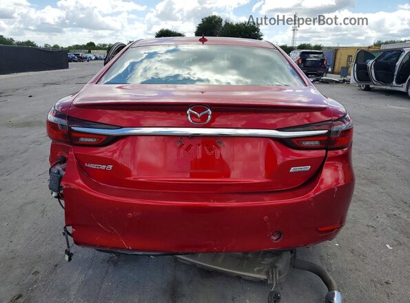 JM1GL1XY0J1328070 2018 MAZDA 6 Red Widok z tyłu