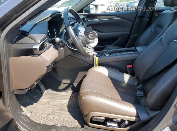 JM1GL1XY5M1618342 2021 MAZDA 6 Серебряный Вид салона спереди