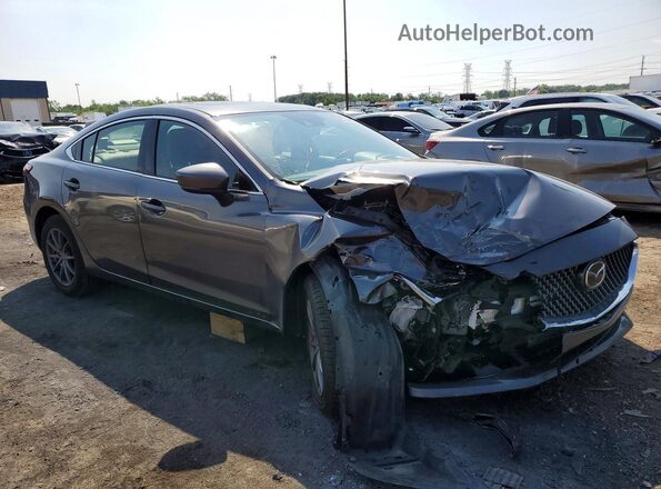 JM1GL1XY5M1618342 2021 MAZDA 6 Серебряный Передняя правая четверть