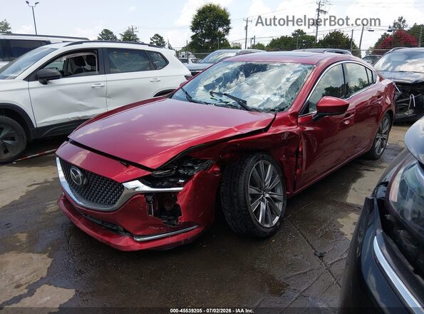 JM1GL1XY6J1304372 2018 MAZDA 6 Red Front left
