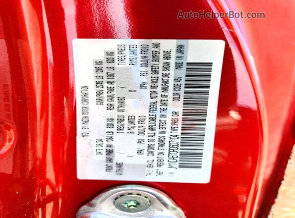JM1NDAB70R0607104 2024 MAZDA MX-5 Red VIN sticker view