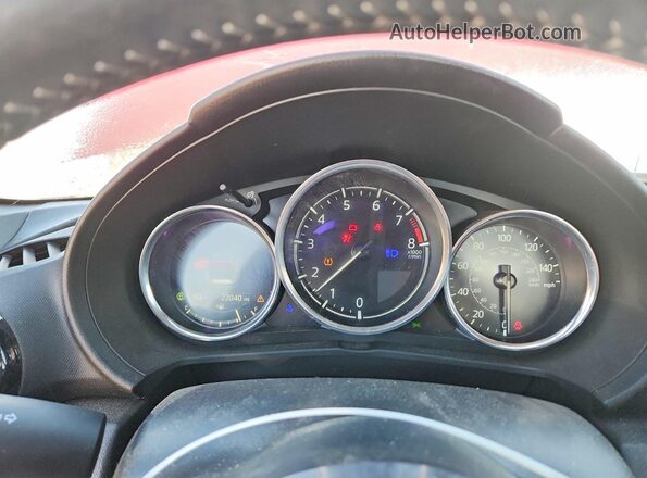 JM1NDAB70R0607104 2024 MAZDA MX-5 Red Instrument cluster view