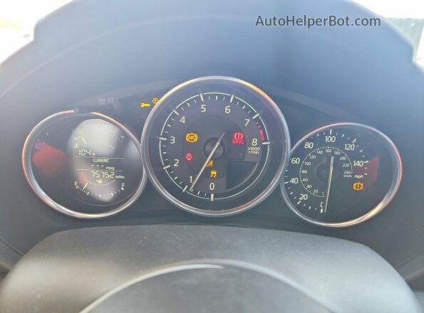 JM1NDAB74K0306969 2019 MAZDA MX-5 Black Սարքավորումների վահանակի տեսք
