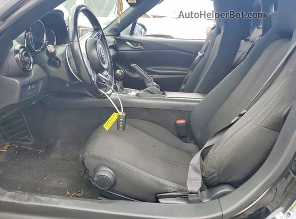 JM1NDAB75G0108375 2016 MAZDA MX-5 Black Widok wnętrza z przodu