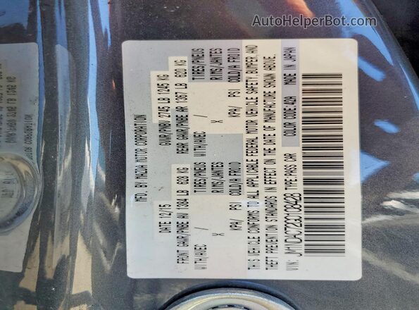 JM1NDAC72G0108428 2016 MAZDA MX-5 Серый Вид подкапотного пространства