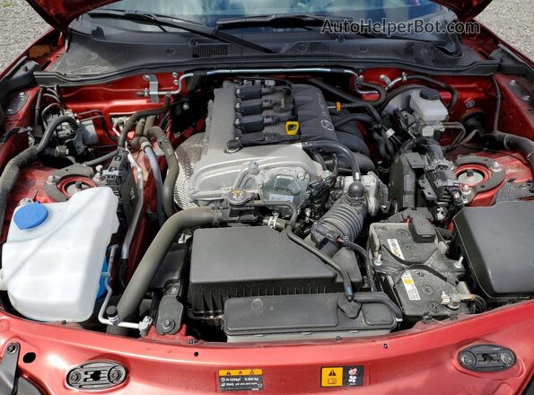 JM1NDAC73S0657337 2025 MAZDA MX-5 Red Widok wnętrza z tyłu