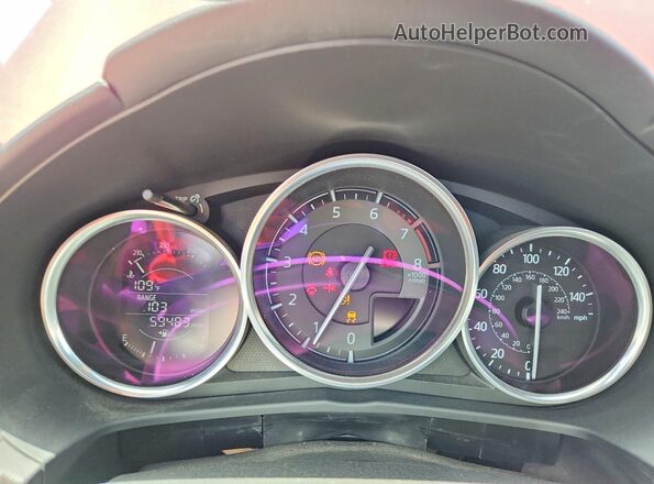 JM1NDAC75G0117639 2016 MAZDA MX-5 Red Instrument cluster view