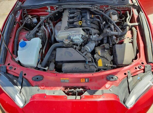 JM1NDAC75G0117639 2016 MAZDA MX-5 Red Rear interior view